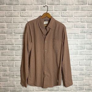 Weatherproof Men's Tan Casual Outdoor Button-Down Shirt